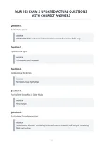 Nur 163 Exam 2 Updated Actual Questions&NewLine;With Correct Answers