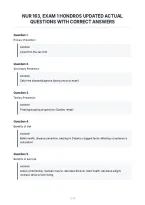Nur 163&comma; Exam 1 Hondros Updated Actual&NewLine;Questions With Correct Answers
