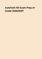 AutoTech 101 Study Guide &ndash; Practice Questions&comma; Answers & Rationales&NewLine;&NewLine;