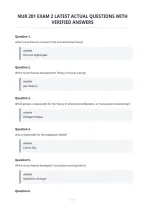 Nur 201 Exam 2 Latest Actual Questions With&NewLine;Verified Answers&NewLine;