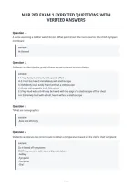 Nur 203 Exam 1 Expected Questions With&NewLine;Verified Answers