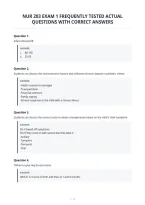 Nur 203 Exam 1 Frequently Tested Actual&NewLine;Questions With Correct Answers