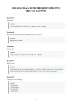Nur 205 Exam 2 Expected Questions With&NewLine;Verified Answers