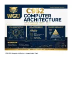 WGU C952 &lpar;LATEST EDITION&rpar; Computer Architecture &vert; Complete Questions & Verified Answers &vert; 100&percnt; Correct &vert; Grade A&plus; &ndash; Western Governors University