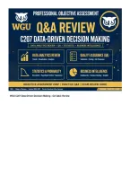 WGU C207 Data-Driven Decision Making Objective Assessment Q&A Review LATEST EDITION 2026&sol;2027 &vert; Western Governors University &vert; Complete Questions & Verified Answers &vert; 250 Real Exam Questions &vert; OA Q&A Review Data Analytics Review Trends Visualization Analy