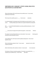 Midterm Asp &num;1 2026&sol;2027 &vert; Study Guide&comma; Practice Questions & Exam Review
