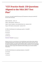 Certified EKG Technician &lpar;CET&rpar; Certification Exam Preparation Practice Bank Featuring 250 Questions Aligned with the NHA 2017 Test Plan Covering Electrocardiography&comma; Cardiac Anatomy&comma; Patient Preparation&comma; Rhythm Interpretation&comma; Diagnostic Procedures&comma; and E