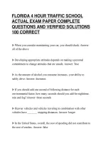 Florida&lowbar;4&lowbar;Hour&lowbar;Traffic&lowbar;School&lowbar;Actual&lowbar;Exam&lowbar;Paper&lowbar;2026&lowbar;Complete&lowbar;Questions&period;pdf