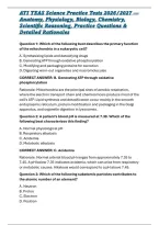 ATI TEAS Science Practice Tests 2026&sol;2027 &mdash; Anatomy&comma; Physiology&comma; Biology&comma; Chemistry&comma; Scientific Reasoning&comma; Practice Questions & Detailed Rationales
