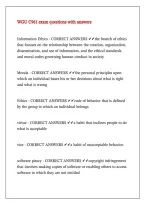 WGU C961 exam questions with answers
