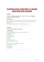 Platinum Final Exam Emtp 3&period;3 Review Questions And Answers