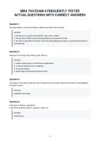 Mba 704 Exam 4 Frequently Tested&NewLine;Actual Questions With Correct Answers&NewLine;