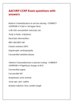 AACVRP CCRP Exam questions with answers