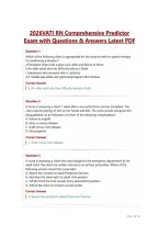 2026VATI RN Comprehensive Predictor&NewLine;Exam with Questions & Answers Latest PDF