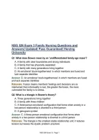 NSG 526 Exam 3 Family Nursing Questions and Answers&vert; Updated&vert; Pass Guaranteed&vert; Herzing University