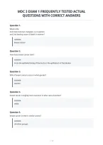 Mdc 3 Exam 1 Frequently Tested Actual&NewLine;Questions With Correct Answers&NewLine;
