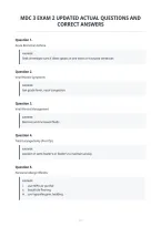 Mdc 3 Exam 2 Updated Actual Questions And&NewLine;Correct Answers&NewLine;