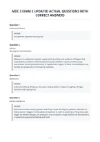 Mdc 3 Exam 2 Updated Actual Questions With&NewLine;Correct Answers