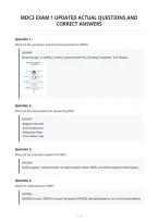 Mdc3 Exam 1 Updated Actual Questions And&NewLine;Correct Answers&NewLine;