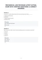 Mechanical Law Michigan Latest Actual&NewLine;Exam With Verified Questions & Correct&NewLine;Answers&NewLine;