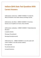 Indiana QMA State Test Questions With Correct Answers