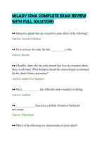 Milady Cima Complete Exam Review&NewLine;With Full Solutions