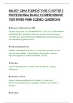 Milady Cima Foundations Chapter 2&NewLine;Professional Image Comprehensive&NewLine;Test Paper With Solved Questions