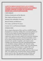 Ladwp Plumber Exam Questions And Answers &vert; &NewLine;Updated &vert; Pass Guaranteed Questions And Correct &NewLine;Answers &lpar;Verified Answers&rpar; Plus Rationales &NewLine;2026&sol;2027 Q&A &vert; Instant Download Pdf&period;