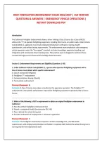 Dmv Firefighter Endorsement Exam 2026&sol;2027 &vert; 150 Verified &NewLine;Questions & Answers &vert; Emergency Vehicle Operations &vert; &NewLine;Instant Download Pdf