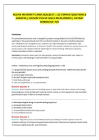 Hesi Rn Maternity Exam 2026&sol;2027 &vert; 155 Verified Questions & &NewLine;Answers &vert; Elsevier Evolve Nclex-Rn Readiness &vert; Instant &NewLine;Download  Pdf