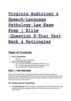 2026&sol;2027 Virginia Audiology & Speech-Language Pathology Law Exam Prep &vert; Elite -Question S-Tier Test Bank & Rationales