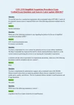 CON 2370 Simplified Acquisition Procedures Exam&NewLine;Verified Exam Questions and Answers Latest update 2026&sol;2027