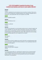 CON 2370 Simplified Acquisition Procedures Exam&NewLine;Verified Exam Questions and Answers Latest update 2026&sol;2027