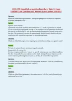 CON 2370 Simplified Acquisition Procedures Take 14 Exam&NewLine;Verified Exam Questions and Answers Latest update 2026&sol;202