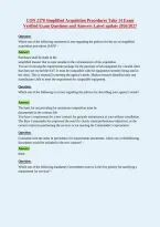 CON 2370 Simplified Acquisition Procedures Take 14 Exam&NewLine;Verified Exam Questions and Answers Latest update 2026&sol;2027