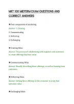 Mkt 100 Final Exam Questions And&NewLine;Correct Answers