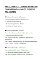Mkt 100 Principles Of Marketing Midterm&NewLine;Final Paper With Complete Questions&NewLine;And Answers