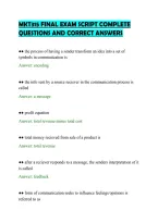 Mkt315 Final Exam Script Complete&NewLine;Questions And Correct Answers