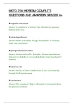 Mktg 396 Midterm Complete&NewLine;Questions And Answers Graded A&plus;