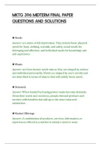 Mktg 396 Midterm Final Paper&NewLine;Questions And Solutions