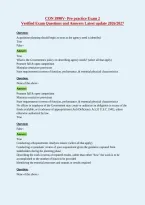 CON 3990V- Pre practice Exam 2&NewLine;Verified Exam Questions and Answers Latest update 2026&sol;2027