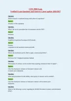 CON 3900 Exam&NewLine;Verified Exam Questions and Answers Latest update 2026&sol;2027