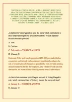 Nsg 3500 Maternal Exam 1 Actual 2026&sol;2027 High Yield Practice Questions And Study Guide Accurate Exam Complete Real Questions And Correct Verified Answers With Detailed Rationales &lpar;100&percnt; Reliable Solutions&rpar; Currently Updated Version 2026 Edition &vert; Guarante