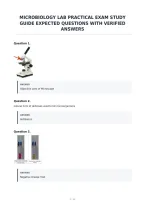 Microbiology Lab Practical Exam Study&NewLine;Guide Expected Questions With Verified&NewLine;Answers&NewLine;