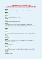 Contracting DAWIA Certification Exam&NewLine;Verified Exam Questions and Answers Latest update 2026&sol;2027