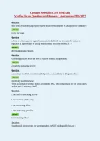 Contract Specialist CON 399 Exam&NewLine;Verified Exam Questions and Answers Latest update 2026&sol;2027