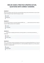 Mie-201 Exam 2 Practice Updated Actual&NewLine;Questions With Correct Answers&NewLine;
