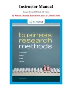 Business Research Methods&comma;  9th Edition  &mdash; by William Zikmund &comma; Barry Babin &vert; Complete Instructor Manual &lpar;Ch&period; 1-25&rpar;