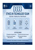WGU D333 Ethics in Technology Exam Actual Exam 2026&sol;2027 &vert; Complete Exam-Style Questions with Detailed Rationales &vert; 100&percnt; Verified &ndash; Pass Guaranteed &ndash; A&plus; Graded