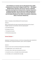 Guest Relations & Customer Service Management Exam 2026&colon;&NewLine;Comprehensive University & College Practice Test &mdash; 190 Original&NewLine;Multiple-Choice Questions with Correct Answers & Detailed&NewLine;Rationales Covering Guest Communication&comma; Customer Experience&comma;&NewLine;Complaint 